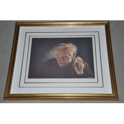 Framed Limited Edition Print 93/250  of an Old Watchmaker 